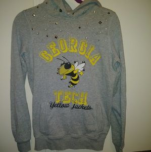 Pink brand Georgia Tech Yellow Jackets hoodie